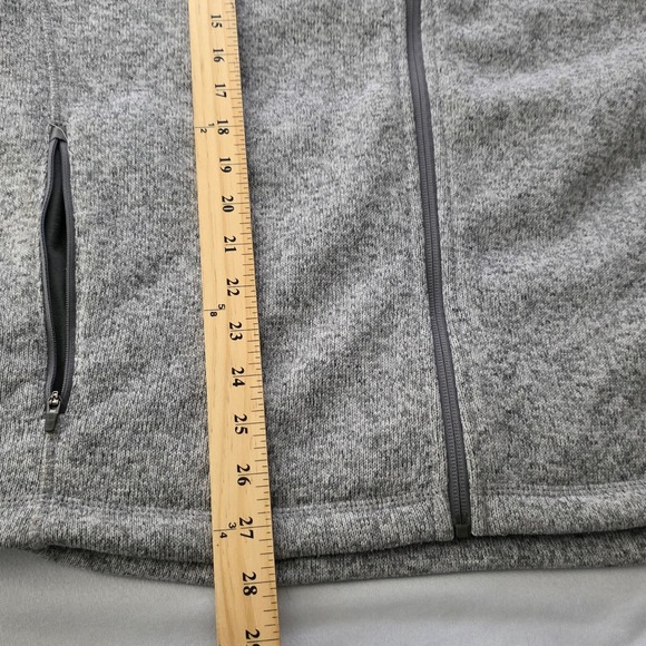 LL Bean Mens Sweater Fleece Full Zip Jacket Outdoor Gray Heathered Size XL - Picture 6 of 6